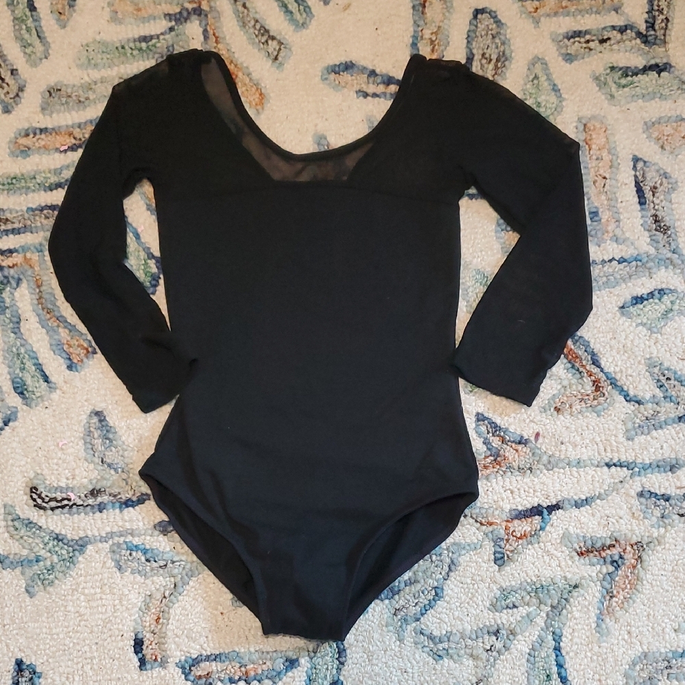 Black Toddler Dance Leotard | 4/5t